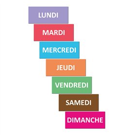 Smileyboard - 7 jours magnétiques de la semaine - 10 cm de large et 4 cm de haut - Lundi - Dimanche - français Smileyboard - 7 jours magnétiques de la semaine - 10 cm de large et 4 cm de haut - Lundi - Dimanche - français