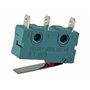 Lot de 2 micro-boutons 3 broches 250 V 5 A 2 positions ON/ON Interrupteur de fin de course avec bras de levier Interrupteur à ba