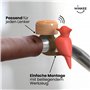 Winkee - Sonnette de vélo Vogel - Petite sonnette amusante pour VTT, vélo électrique, vélo d'enfant et vélo de route - Sonnette 