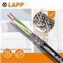 Lapp 1030497 Câble de commande blindé LiYCY 4 x 0,34 mm² I Résistant aux UV I Câble de signal 4 fils I Câble de données pour ext
