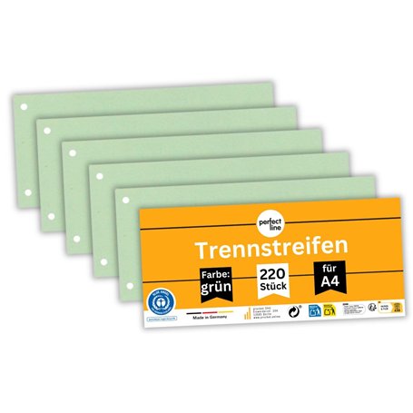 perfect line - 220 intercalaires pour classeurs A4
