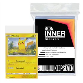 KEEPSEVEN® Exact Fit Manchons intérieurs, Protège Carte | Double Sleeving Clear Cartes | MTG Magic, Pokémon, Flesh and Blood, Ma KEEPSEVEN® Exact Fit Manchons intérieurs