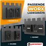 Wandfest® Worx Support mural pour 4 batteries et chargeurs Worx - Fabriqué en Autriche - Pour 4 batteries - Maintenant plus d'or