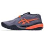 ASICS Homme Gel-Resolution X Sneaker, Violet GRISÂTRE/Orange Nova, 47 EU