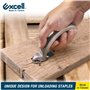 Excell Outil de retrait d'agrafes de carton robuste pour bureau, école, maison
