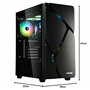 ENERMAX MARBLESHELL MS30 NOIR - Boîtier PC Gamer ARGB - Moyenne Tour ATX Fenêtre en verre trempé - Ventilateurs ARGB