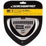Jagwire 2X Sport Shift Kit Gaines et câbles de dérailleur Adulte Unisexe, Blanc, Taille Unique