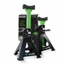DRIVEUPTOOLS Chandelles Voiture 3T avec Tampon en Caoutchouc | Ensemble de 2 Chandelles Stabilisateurs | Hauteur de Levée 28-42