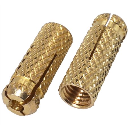 SKIR'CO Lot de 100 chevilles en laiton M8 x 28 mm