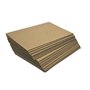 ZeZaZu Lot de 25 feuilles d'emballage en carton ondulé marron A4 – 3 mm d'épaisseur en carton kraft pour envoi, travaux manuels,