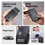Slimwalt Porte Carte Bancaire pour 10-20 Cartes Portefeuille Homme avec RFID Blocage Portefeuilles et Porte-Cartes Homme avec Sm