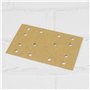 OTOTEC Lot de 50 disques abrasifs rectangulaires à 14 trous pour ponceuse orbitale manuelle Jaune 133 x 80 mm