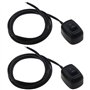 EMSea 2pcs Voiture Goutte d'eau Forme Pâte Type Bouton Interrupteur DC12-24V Off/on Bouton Poussoir pour Néons Diodes Électrolum