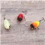 YINETTECH Lot de 5 leurres de pêche artificiels en forme de cigale 6 g/5 cm