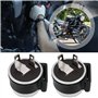 YINETTECH Lot de 2 Relais Clignotants à 2 Broches pour Moto 6 V avec Couvercle 18-23 W Compatible avec La Plupart des Motos Et V