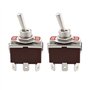YINETTECH 2pcs Interrupteurs à Bascule à 6 Broches 250 VCA 15 A - 125 VCA 20 A Bipolaire à Double Sens 2 Positions à Verrouillag