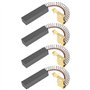 YINETTECH Lot de 4 balais de charbon moteur avec connecteur en cuivre 6