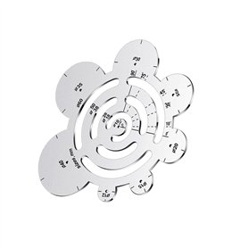 Ocnvlia Cercle Rond de RèGle de Coupe D'Angle en MéTal D'Outils de Coupe en Cuir pour des Projets en Cuir de Dessin de Travail d Ocnvlia Cercle Rond de RèGle de Coupe D'Angle en MéTal D'Outils de Coupe en Cuir pour des Projets en Cuir de Dessin de Travail d