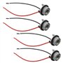 VGOL 4pcs 1156 Douille d'ampoule LED BA15S Support de Lampe Adaptateur Lumière Base Harnais Bouchons Connecteur Pré-câblé Prises
