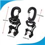 BOFRHME 4 PièCes SéRies PlongéE sous-Marine Double Support de Tuyau Pince PlongéE sous-Marine Double BCD Pince de Tuyau Accessoi