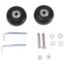 BOFRHME Ensemble de 2 Roues D'Accessoires de Remplacement de Valise à Bagages 50x24 Mm