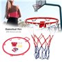 Giilayky Cerceau de Basket-Ball Mural de 32 Cm Filet de Jante en MéTal Panier Suspendu la Jante Murale de Basket-Ball avec Vis S