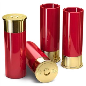 Tagtight 4Pcs Verres à Shot en Rouge, Parfaits pour servir de la tequila, whisky, rhum et Autres Spiritueux, Petites Tasses à Sh Tagtight 4Pcs Verres à Shot en Rouge