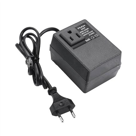 Nxyupv Convertisseur de Tension 200W Transformateur EU Vers US Transformateur Abaisseur 220V Vers 110V Adaptateur de Voyage Mono