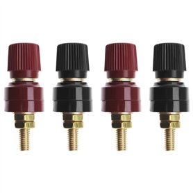 ECSiNG Lot de 4 bornes de reliure 333 type M6 en laiton 0 V-380 V 200 A Filetage M6 pour machine à souder électrique