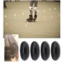 ECSiNG Lot de 8 roues de rollers en ligne 64 mm 82A avec roulements ABEC-7 Roues de patins à roulettes Roues stabilisatrices pou