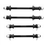 LT Easiyl 4pcs Essieux Solides de Vélo Essieu de Roue Avant Arrière de Vélo Axe de Moyeu de Roue de Vélo Outil de Accessoires po