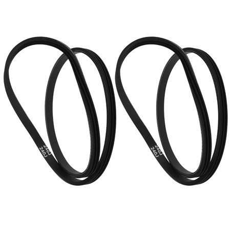 LT Easiyl 2 Pièces Courroies Trapézoïdales Métriques 3PJ610 en Caoutchouc à 3 Nervures Circonférence 610mm Pas de 2