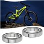 Briny River MR24377-2RS Lot de 2 roulements à billes à rainure profonde pour vélo - 24 x 37 x 7 mm - Double étanchéité - En acie