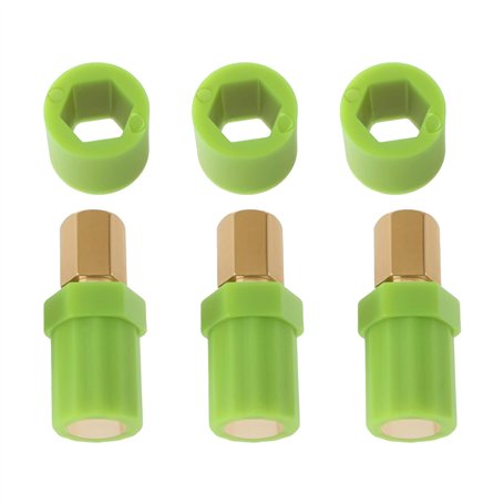 Briny River Coupleur d'arbre de cisaillement 3 pièces rouleau d'accouplement d'arbre de cisaillement hexagonal en nouilles compa