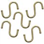 Bulk Hardware BH01130 Paquet de 5 Crochets de boucher en S laiton 75 mm