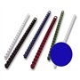 GBC estamper /-relieuse pour spirales de reliure en plastique 21 anneaux-format a4 6 mm-bleu-lot de 100