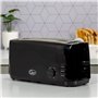 Quest Grille-pain à fente longue, 4 tranches de Toastautomatique, Emplacements pour crumpets et bagels - 6 réglages - Réchauffer