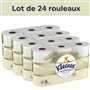 KLEENEX Dermo Douceur - Papier Toilette (4 paquets de 6 rouleaux) - triple épaisseur - 100% de fibres naturelles - sans parfum -