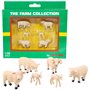 Toyland® - Lot de 6 Figurines d'animaux de Moutons et d'agneaux à l'échelle 1:32 - Collection Ferme - Figurines de Collection