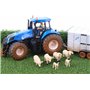Toyland® - Lot de 6 Figurines d'animaux de Moutons et d'agneaux à l'échelle 1:32 - Collection Ferme - Figurines de Collection