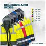 Portwest Parka Bicolore Traffic, Couleur: Jaune, Taille: 5XL, S466YER5XL