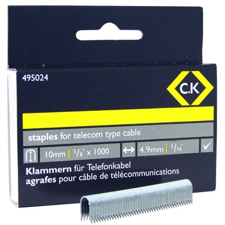 C.K 495024 Agrafes Télécom Demi-Rondes 4