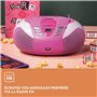 Lenco SCD-37 Radio AM/FM Portable avec Lecteur CD/mp3/wma Port USB Rose