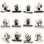 igadgitz home U6841 Pince Aimant (12 Clips par Paquet) Clip Magnetique Frigo Photos