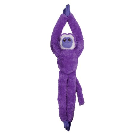 Deluxebase EcoBuddiez Tree Huggers - Singe-Écureuil Violet de Petite Peluche à Suspendre de 55 cm fabriquée en Bouteilles Plasti