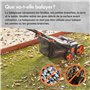 VonHaus Balayeuse Pelouse Artificielle 1800 W - Brosse Pelouse - Brosseuse Pelouse Artificielle Électrique - Sac de Collecte 45 