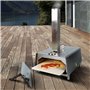 Four à pizza super rapide à granulés de bois - Machine à pizza portable en acier inoxydable - Fumoir à pizza pour jardin