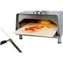 Four à pizza super rapide à granulés de bois - Machine à pizza portable en acier inoxydable - Fumoir à pizza pour jardin, barbec