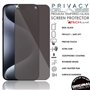 TECHGEAR Protection d'écran anti-espion pour iPhone 16 Pro - Filtre de confidentialité en verre trempé véritable compatible avec