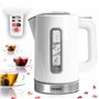 Duronic EK30 WE Bouilloire électrique de 3000W | Température réglable 40° 60° 80° 100° | 1